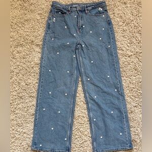 Old Navy Floral Embroidered Jeans